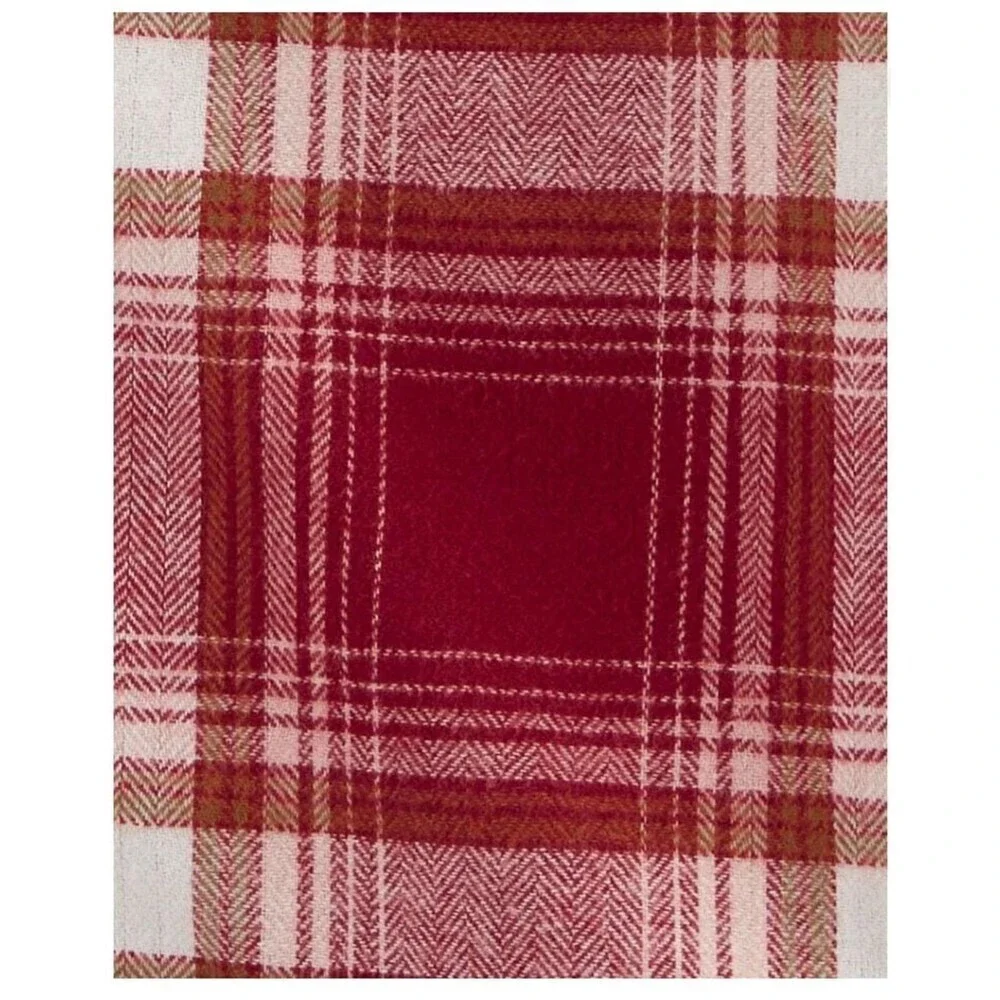 New OSHKOSH B'GOSH Kid's Cozy Flannel Button-Front Checked Shirt in Red size 5.